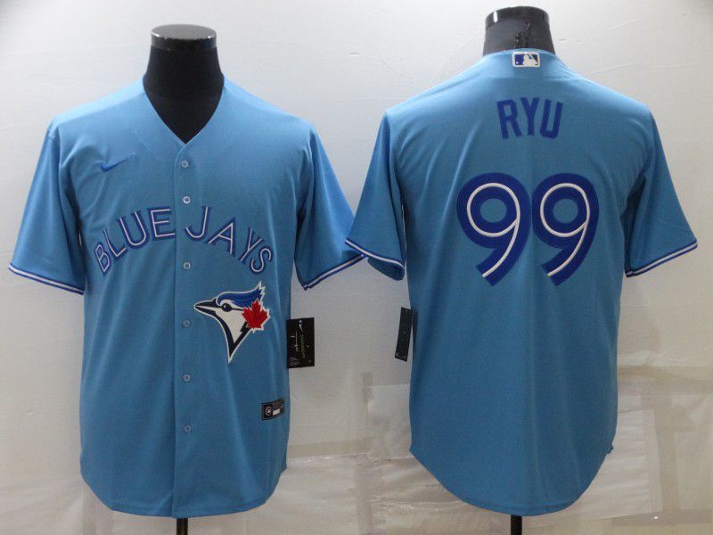 Men Toronto Blue Jays #99 Ryu Light Blue Game Nike 2022 MLB Jerseys->toronto blue jays->MLB Jersey